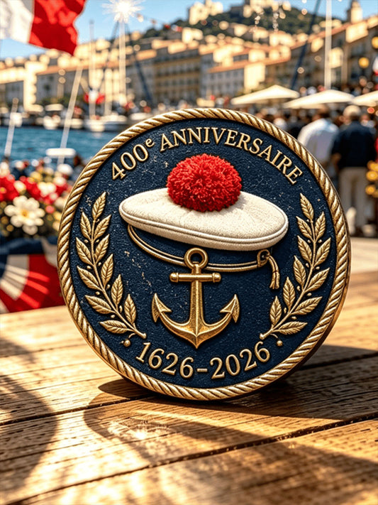 Broche imprimée unisexe de la Marine nationale