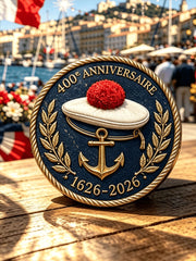 Broche imprimée unisexe de la Marine nationale
