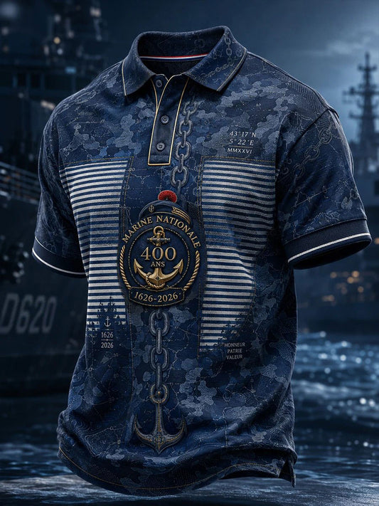 T-shirt Marine nationale 400ans pour homme