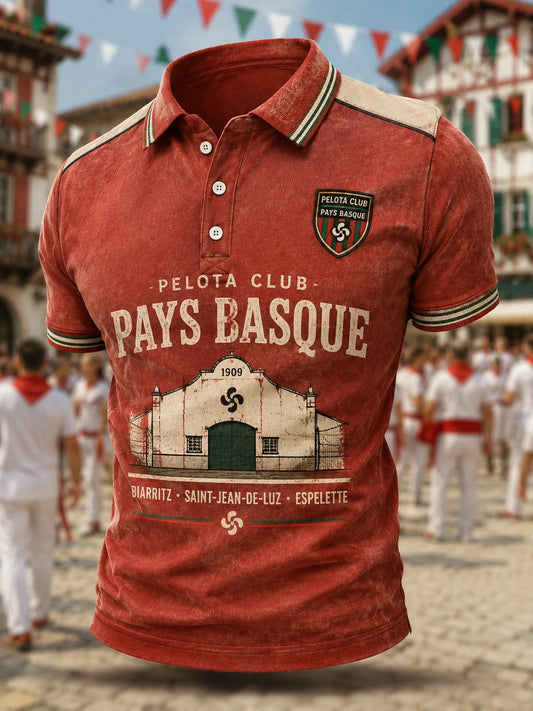 Chemise pour homme à imprimé du Pays basque