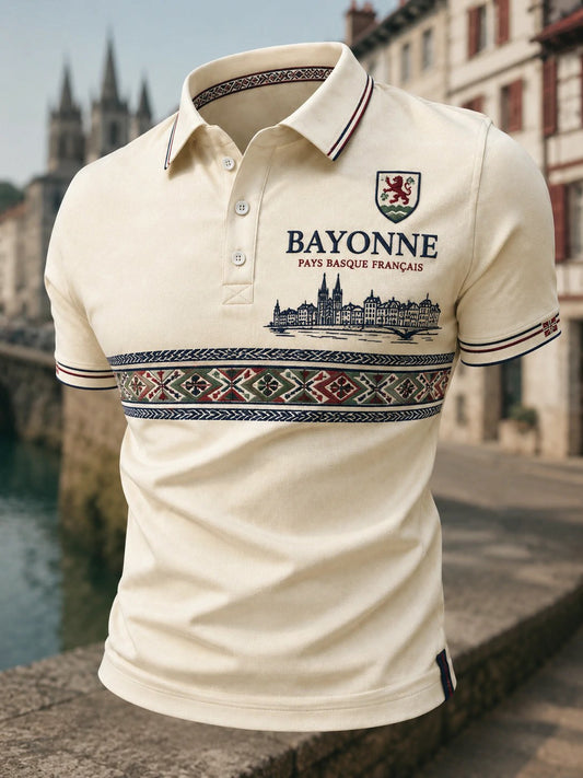 Chemise pour homme à imprimé du Pays basque