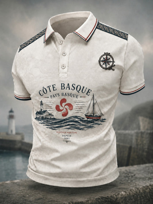 Chemise pour homme à imprimé du Pays basque