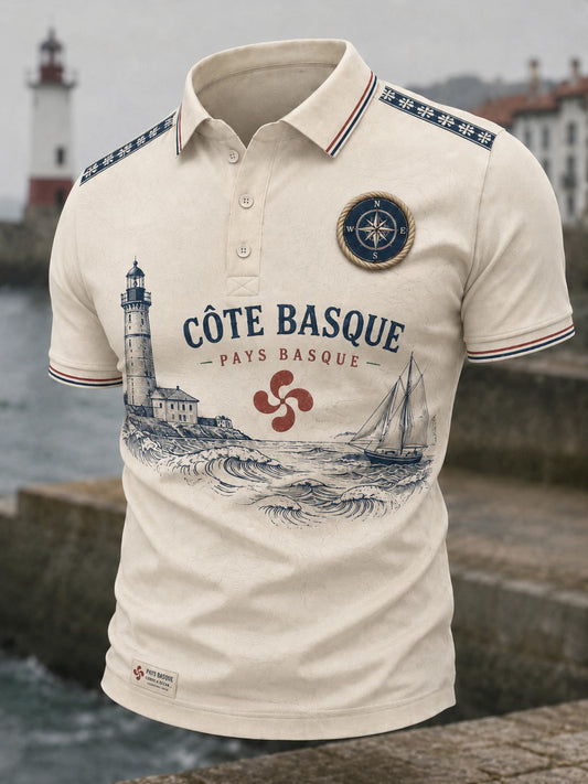 Chemise pour homme à imprimé du Pays basque