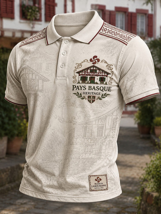 Chemise pour homme à imprimé du Pays basque