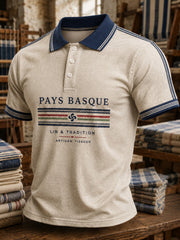 Chemise pour homme à imprimé du Pays basque