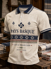 Chemise pour homme à imprimé du Pays basque
