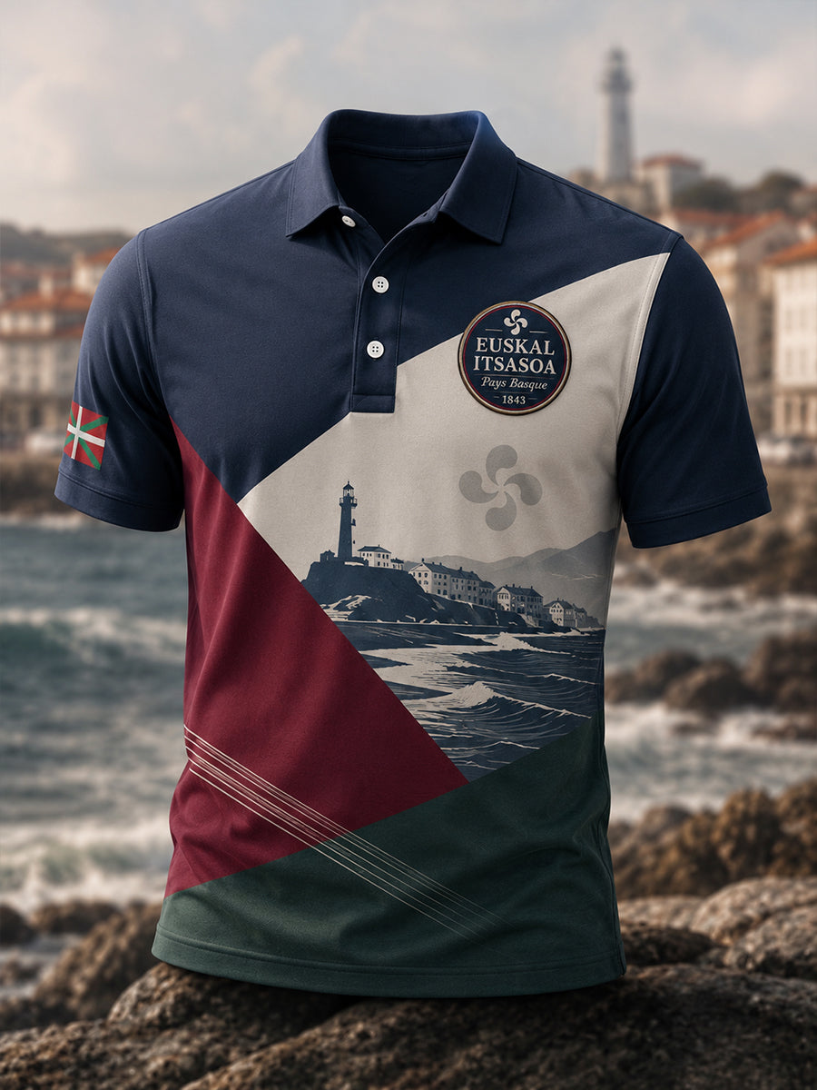 Chemise pour homme à imprimé du Pays basque
