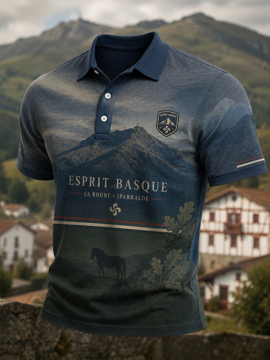 Chemise pour homme à imprimé du Pays basque