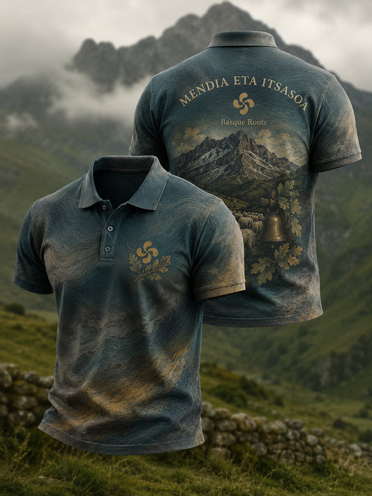 Chemise pour homme à imprimé du Pays basque