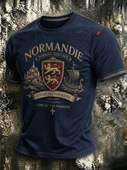 T-shirt imprimé pour homme, France, Normandie