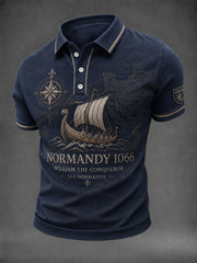 Chemise pour homme imprimée France Normandie