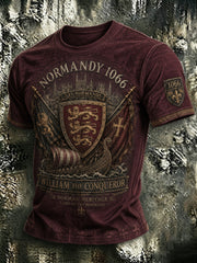 T-shirt imprimé pour homme, France, Normandie