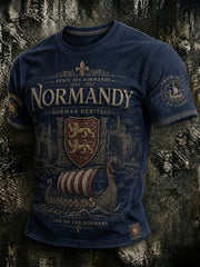 T-shirt imprimé pour homme, France, Normandie