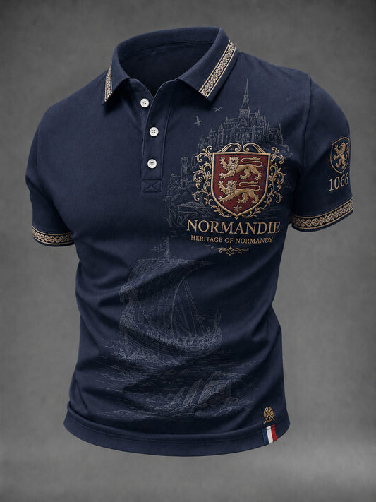 Chemise pour homme imprimée France Normandie