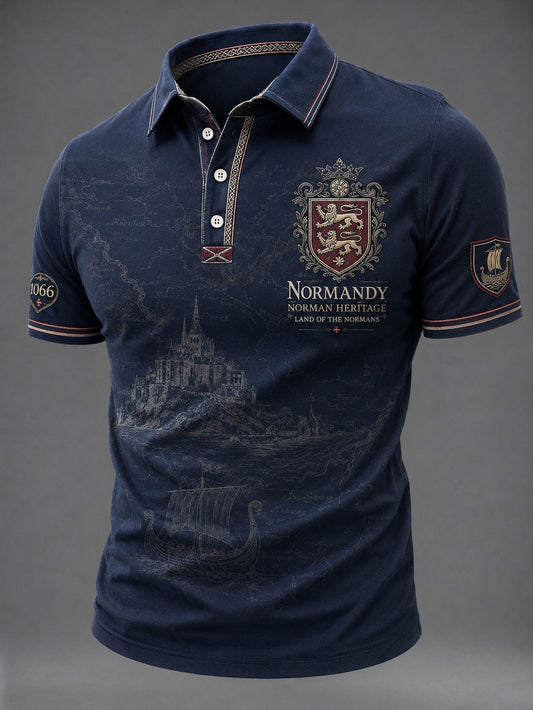 Chemise pour homme imprimée France Normandie