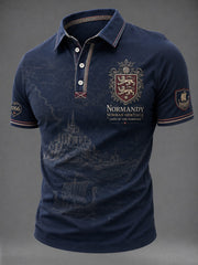 Chemise pour homme imprimée France Normandie