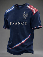 T-shirt décontracté France Print Homme