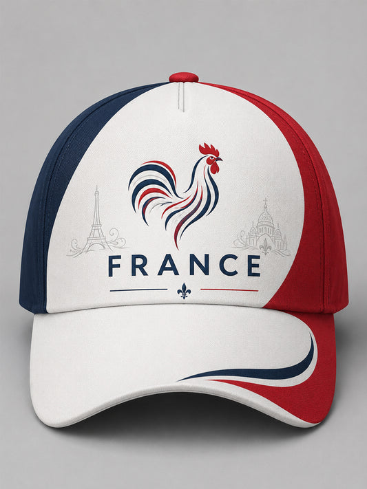Chapeau unisexe à imprimé français