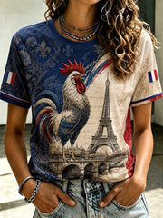 T-shirt imprimé France Femme