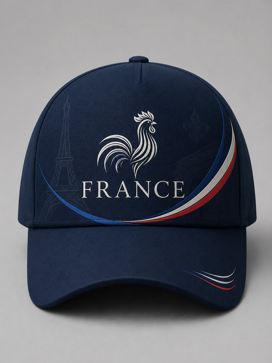 Chapeau unisexe imprimé France
