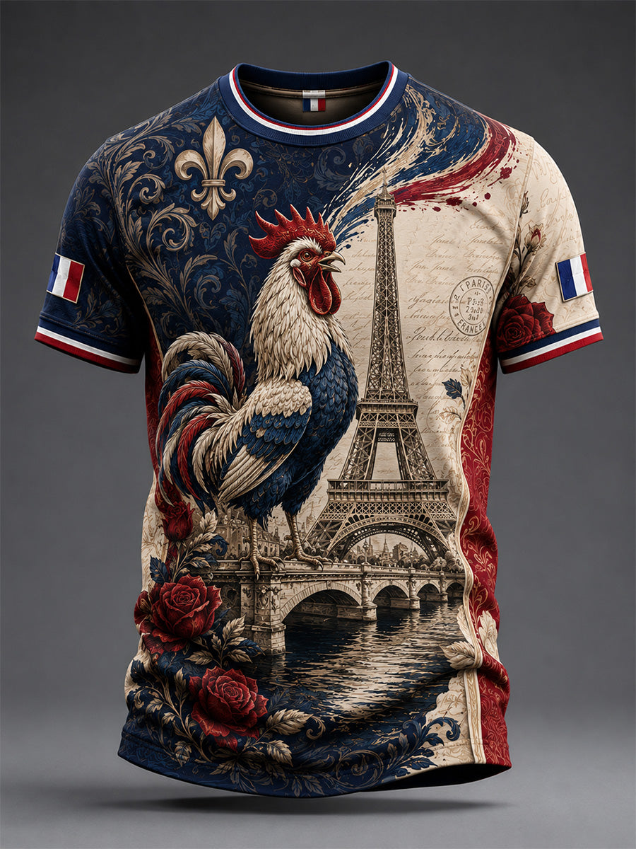 T-shirt homme à imprimé français