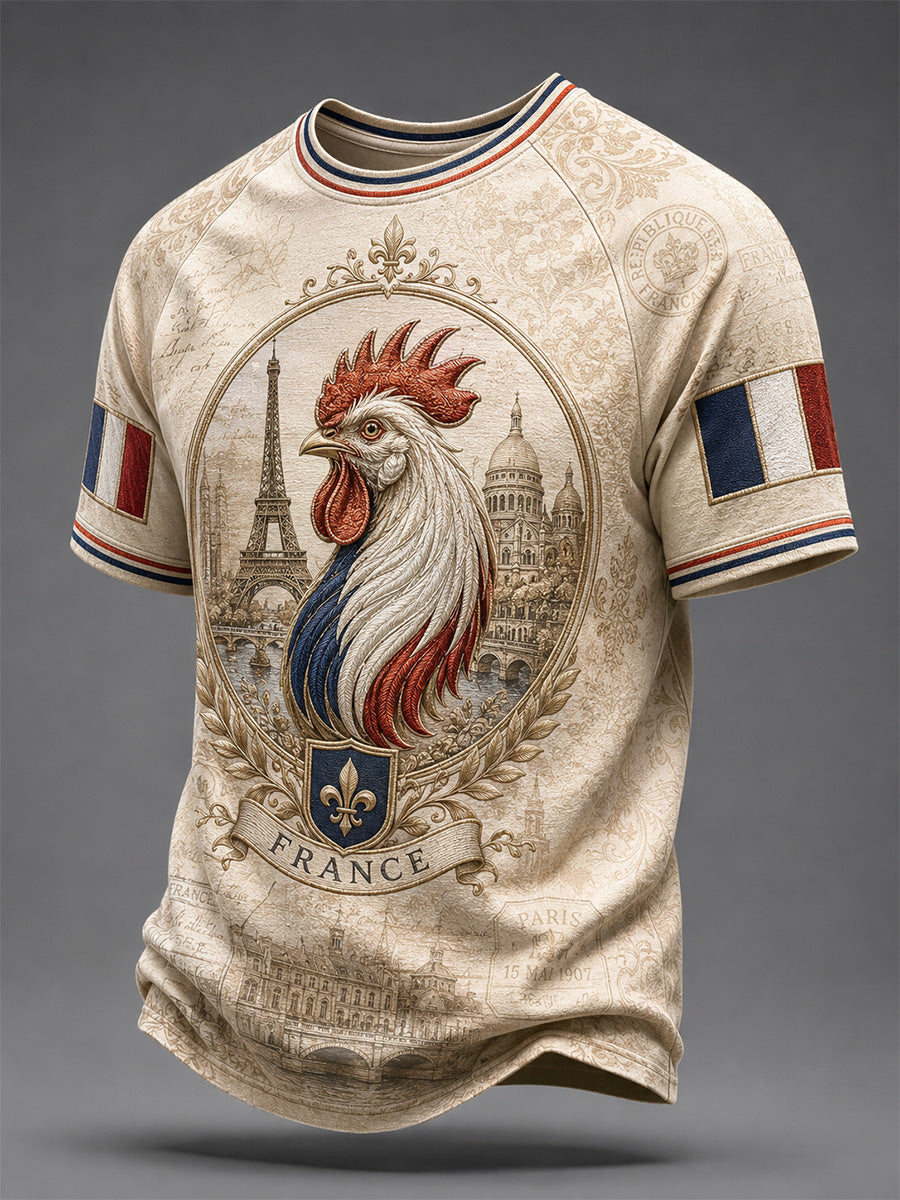 T-shirt homme à imprimé français