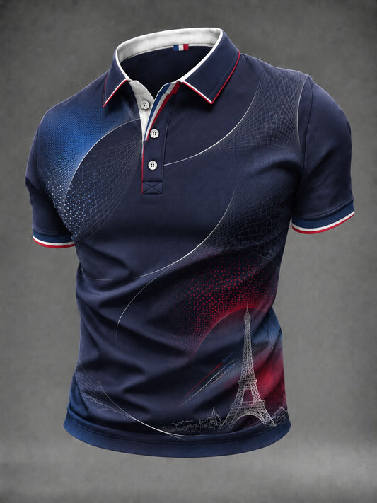 Chemise imprimée France Le 14 Juillet Business pour homme