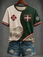 T-shirt imprimé pour femme, Pays basque