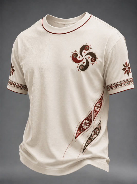 T-shirt imprimé pour hommes, Pays basque