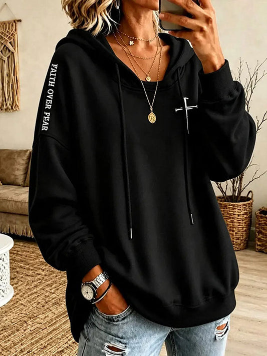 Women's  Christian THE WAY, THE TRUTH, AND THE LIFE 14:6 Printed Casual Hoodie