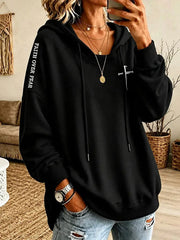 Women's  Christian THE WAY, THE TRUTH, AND THE LIFE 14:6 Printed Casual Hoodie
