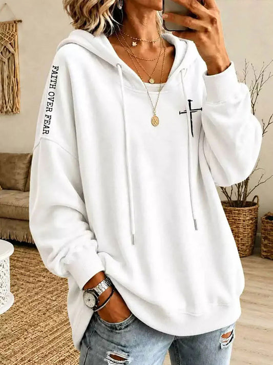 Women's  Christian THE WAY, THE TRUTH, AND THE LIFE 14:6 Printed Casual Hoodie