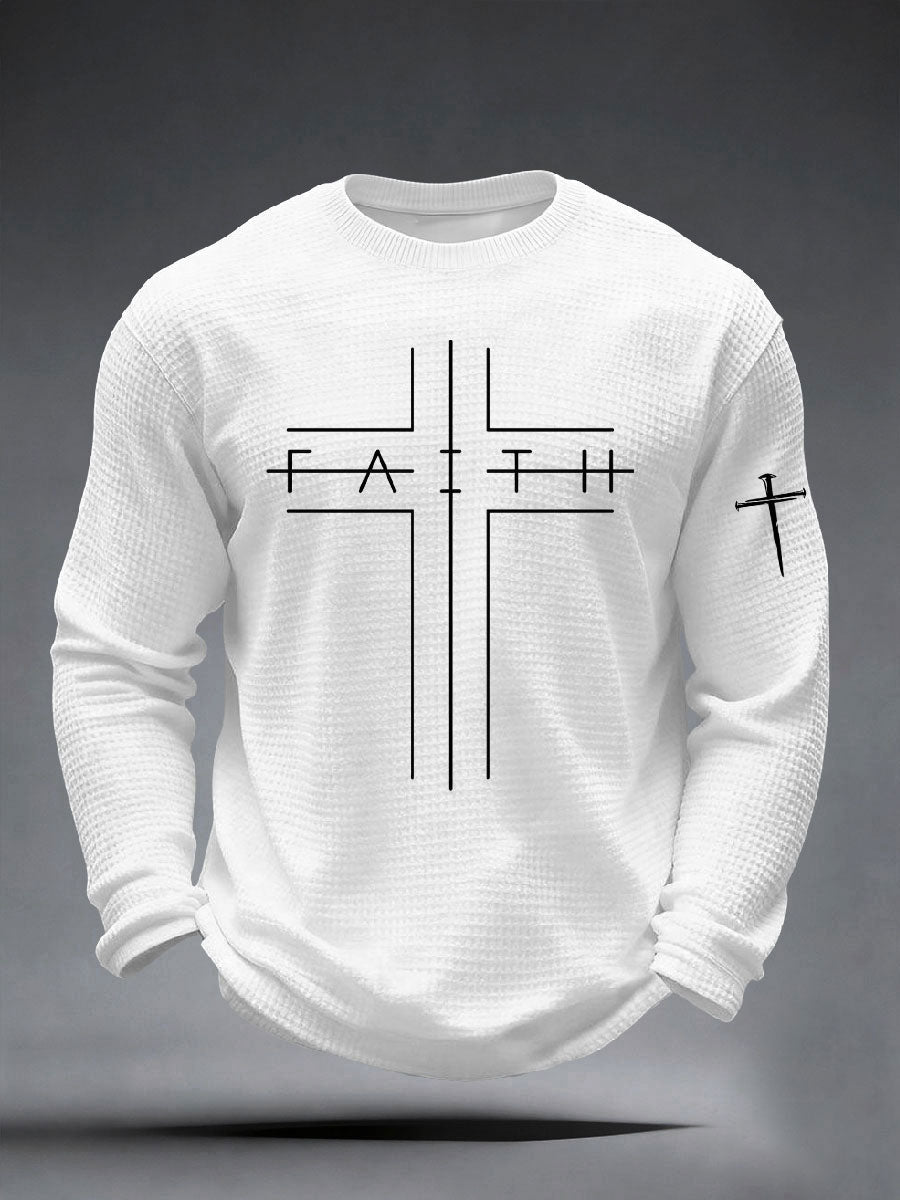 Men's Faith Cross Waffle Top
