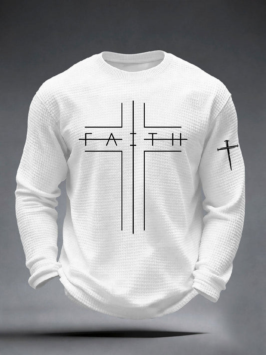 Men's Faith Cross Waffle Top