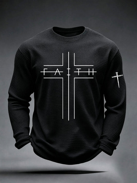 Men's Faith Cross Waffle Top