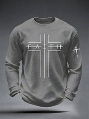 Men's Faith Cross Waffle Top
