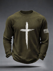 Men's Faith Cross Waffle Top