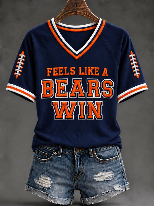 Women's Football Gameday Gift For Football Fans Short Sleeve T-shirt