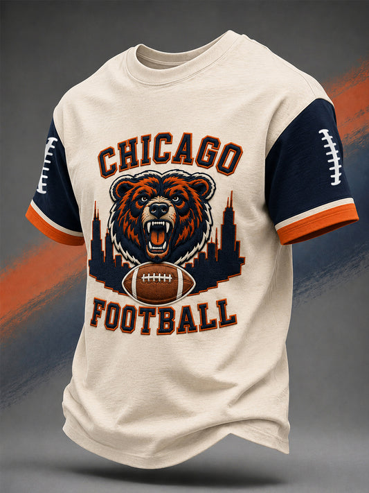 Men's Football Gameday Gift For Football Fans Casual Tee