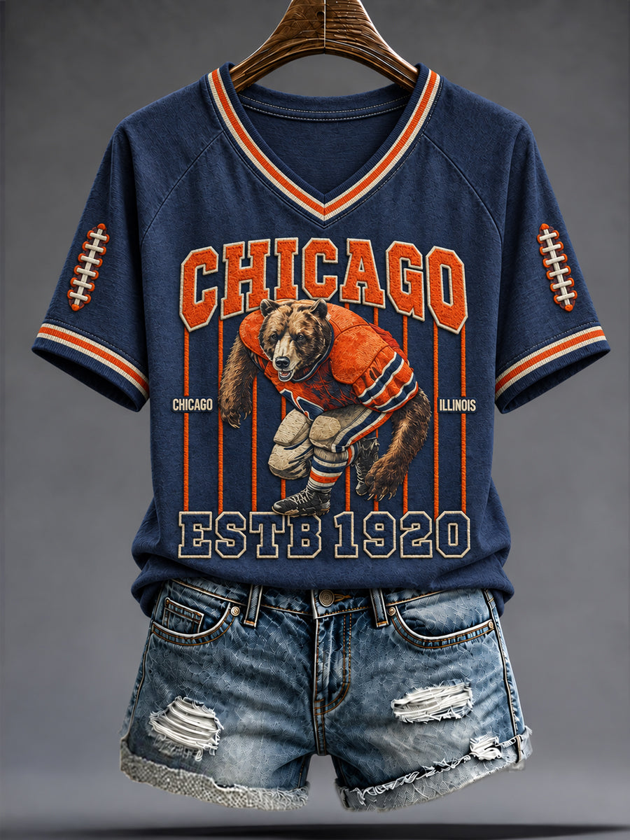 Women's Football Gameday Gift For Football Fans Short Sleeve T-shirt