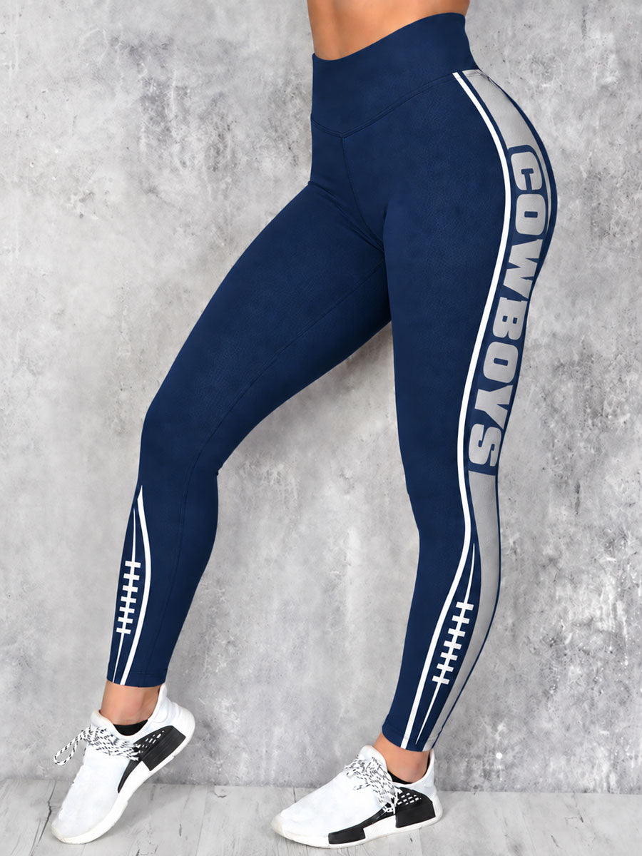Women's Game Day Football Printed Casual Leggings