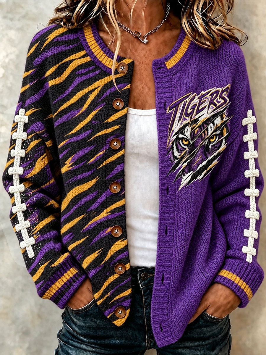 Women's College Football Supporter Cardigan