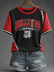 Women's Game Day Football Printed Casual T-Shirt