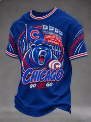 Men's Chicago Baseball Printed T-Shirt