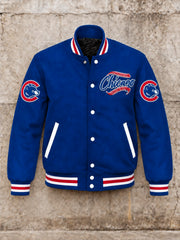 Men's Chicago Printed Baseball Jacket