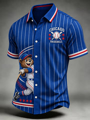 Men's Chicago Baseball Fan Print Shirt