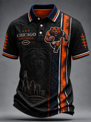 Men's Football Gameday Gift For Football Fans polo shirt
