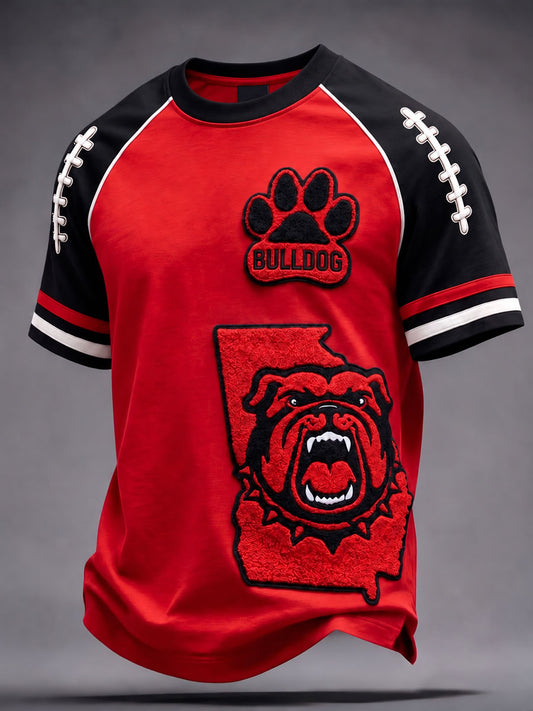 Men's Game Day Football Print Casual T-Shirt
