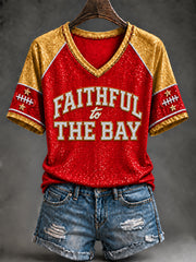 Women's Football Gameday Gift For Football Fans Short Sleeve T-shirt