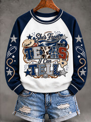 Women's Cowboys Game Day Raglan SleeveSweatshirt